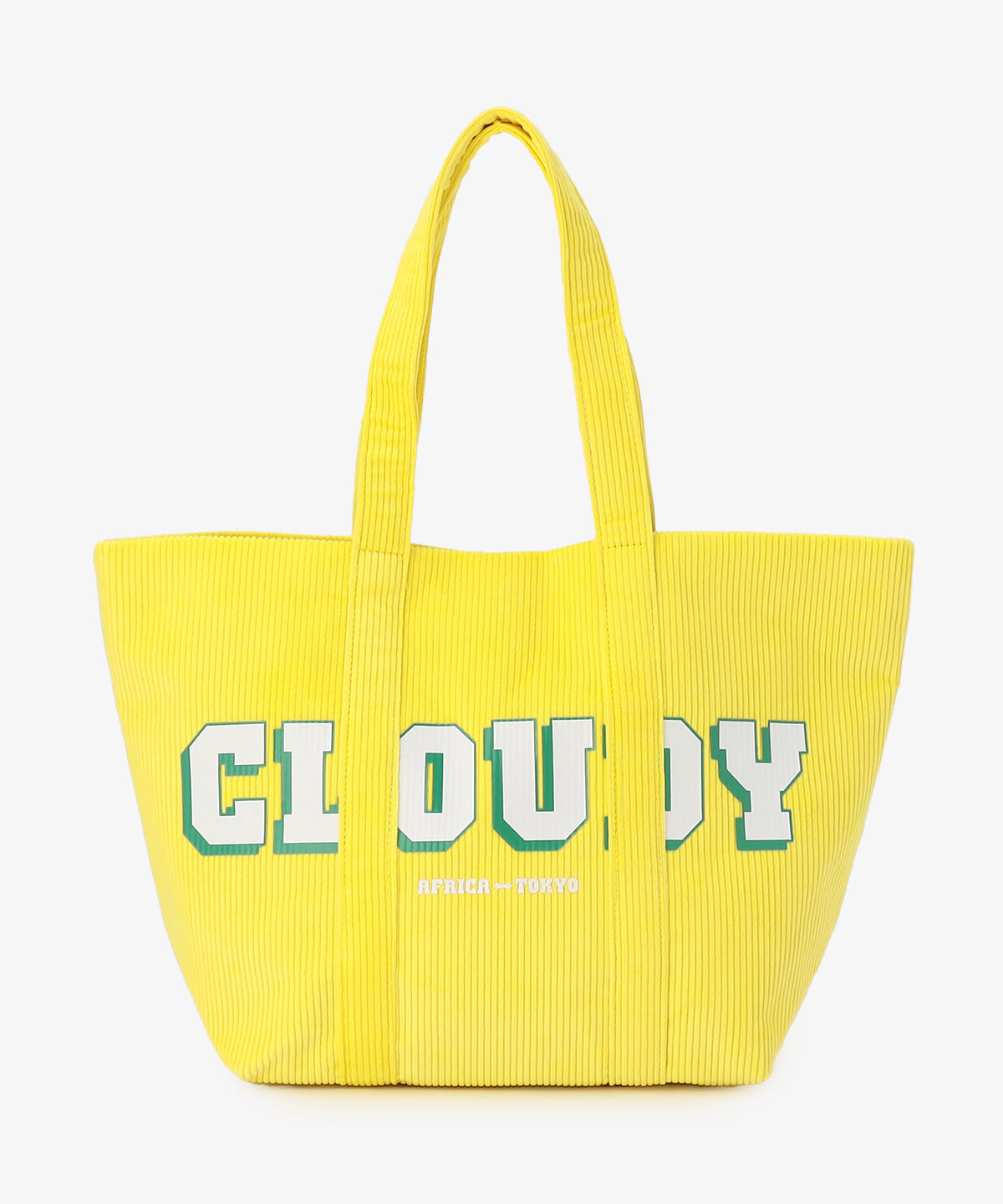 コーデュロイトートバッグ YELLOW(S / M / Lサイズ)