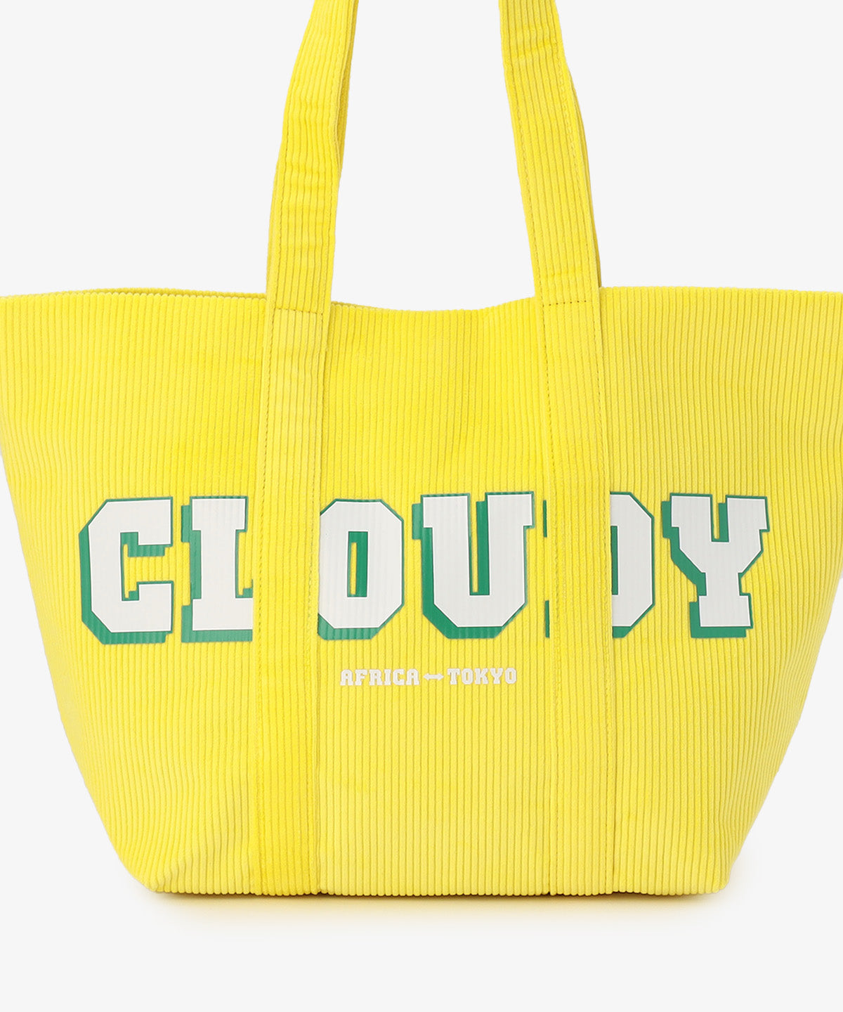 コーデュロイトートバッグ YELLOW(S / M / Lサイズ)