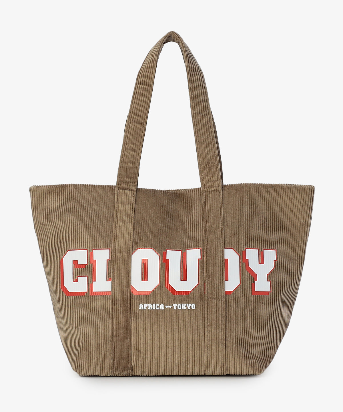 コーデュロイトートバッグ GREIGE(S / M / Lサイズ)