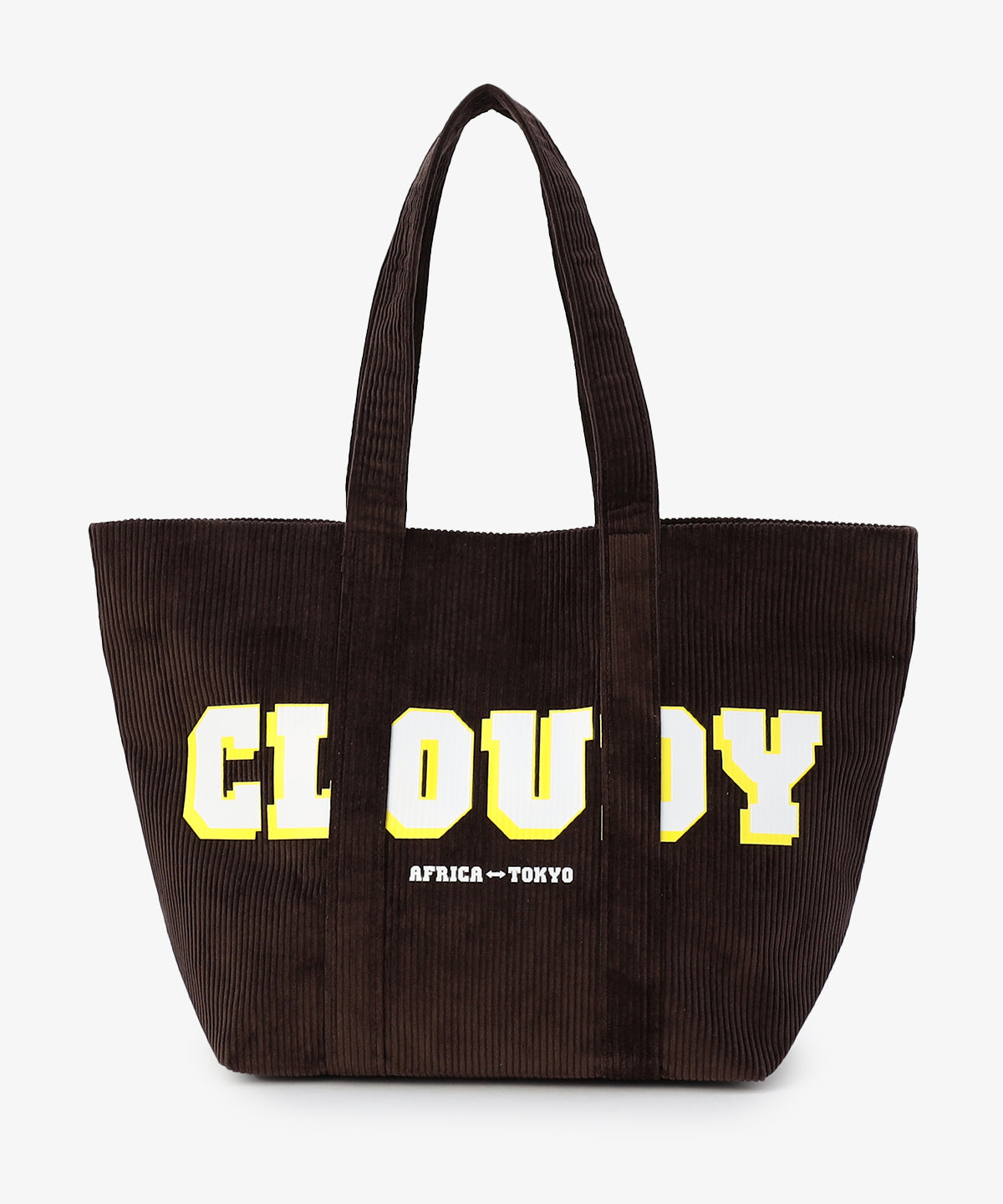 コーデュロイトートバッグ BROWN(S / M / Lサイズ)