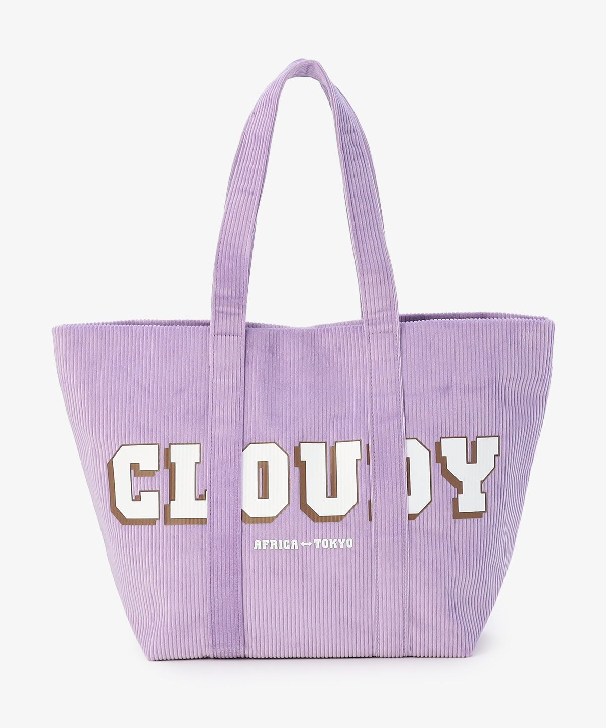 コーデュロイトートバッグ PURPLE(S / M / Lサイズ)