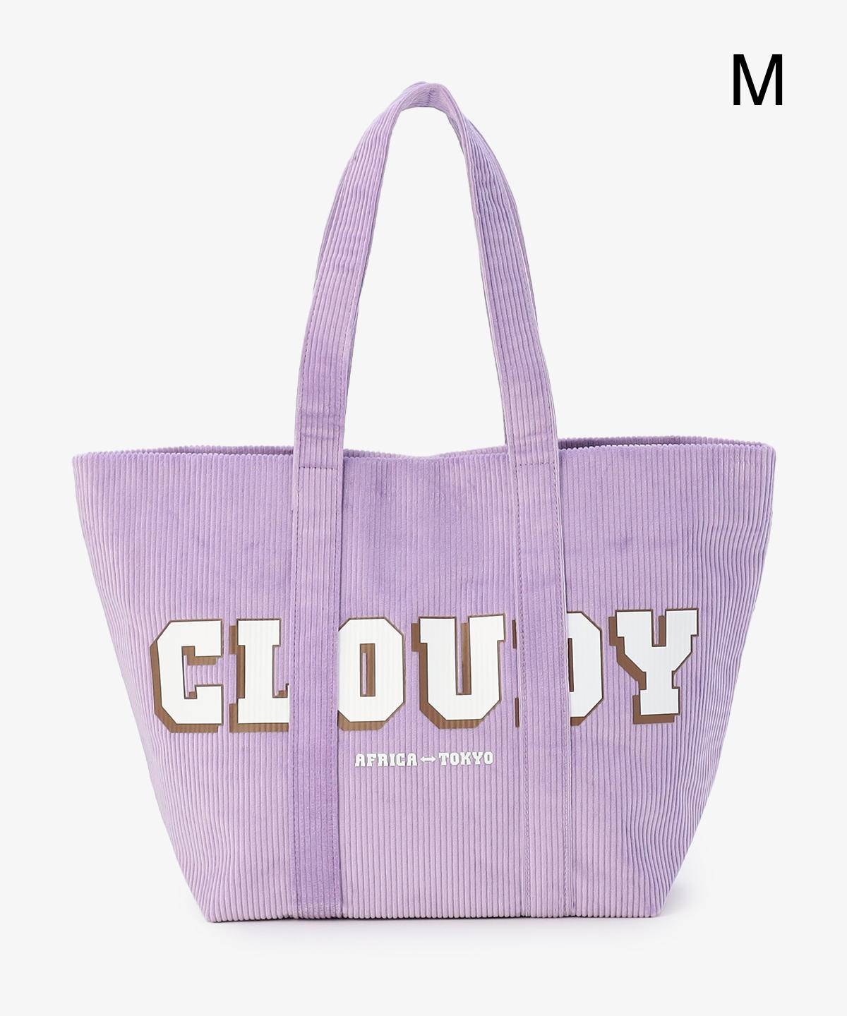 コーデュロイトートバッグ PURPLE(S / M / Lサイズ)