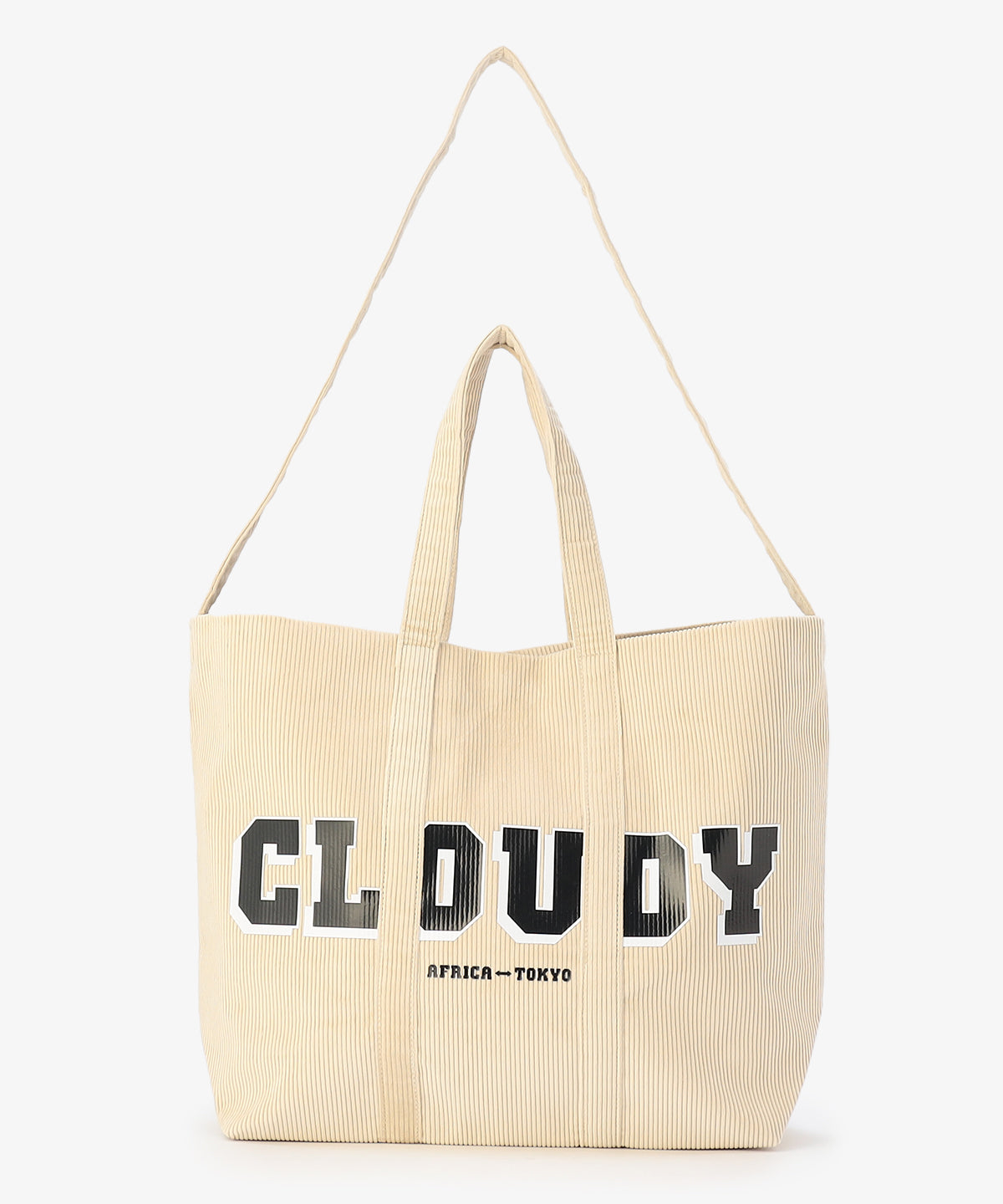 コーデュロイトートバッグ IVORY(S / M / Lサイズ)