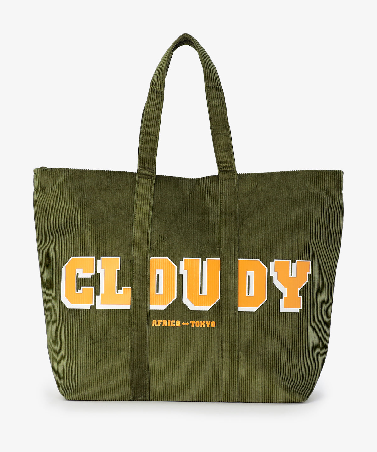コーデュロイトートバッグ KHAKI(S / M / Lサイズ)