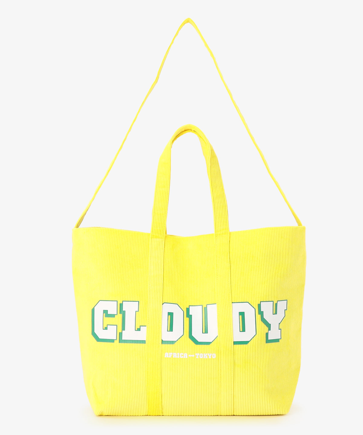 コーデュロイトートバッグ YELLOW(S / M / Lサイズ)