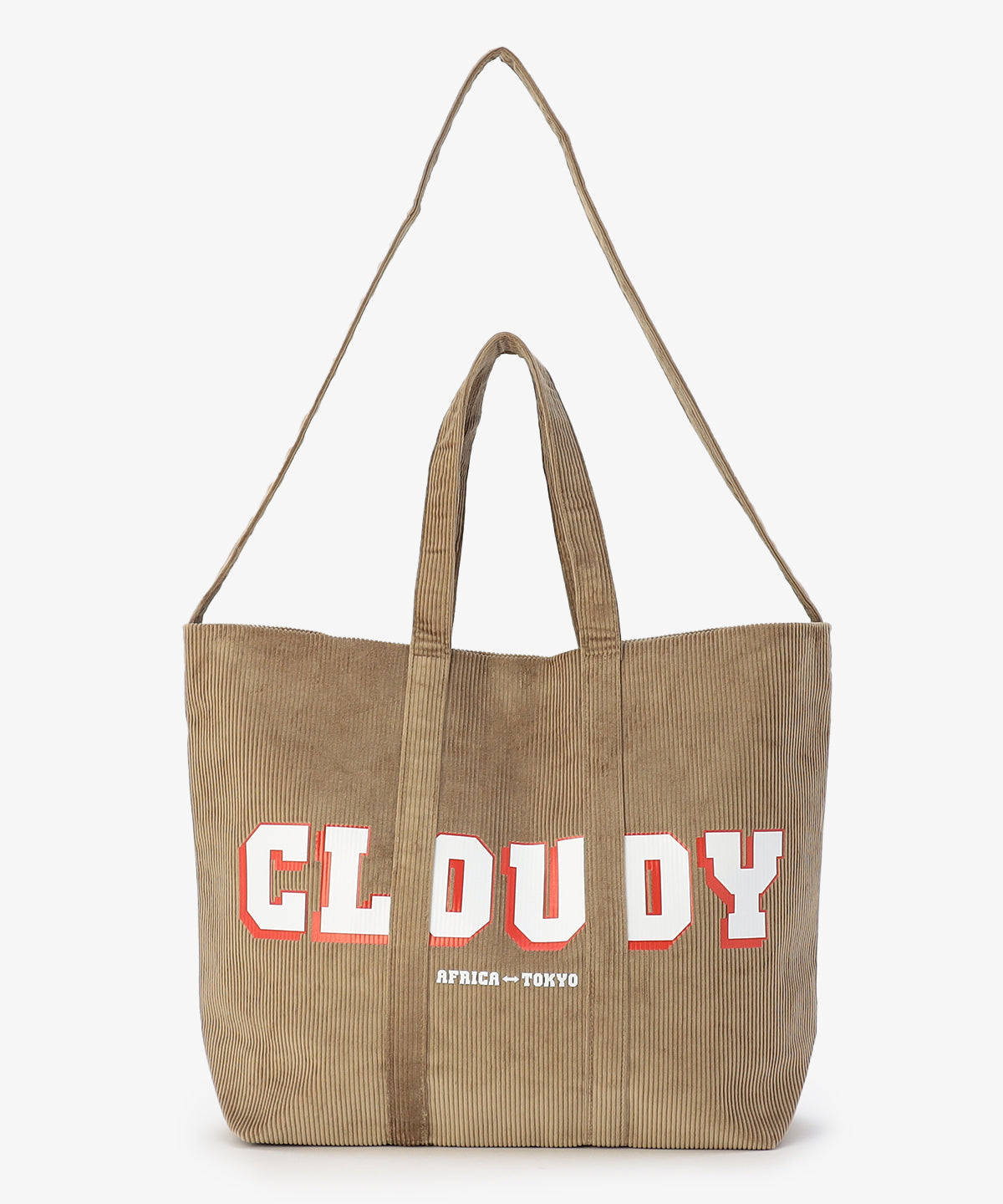 コーデュロイトートバッグ GREIGE(S / M / Lサイズ)