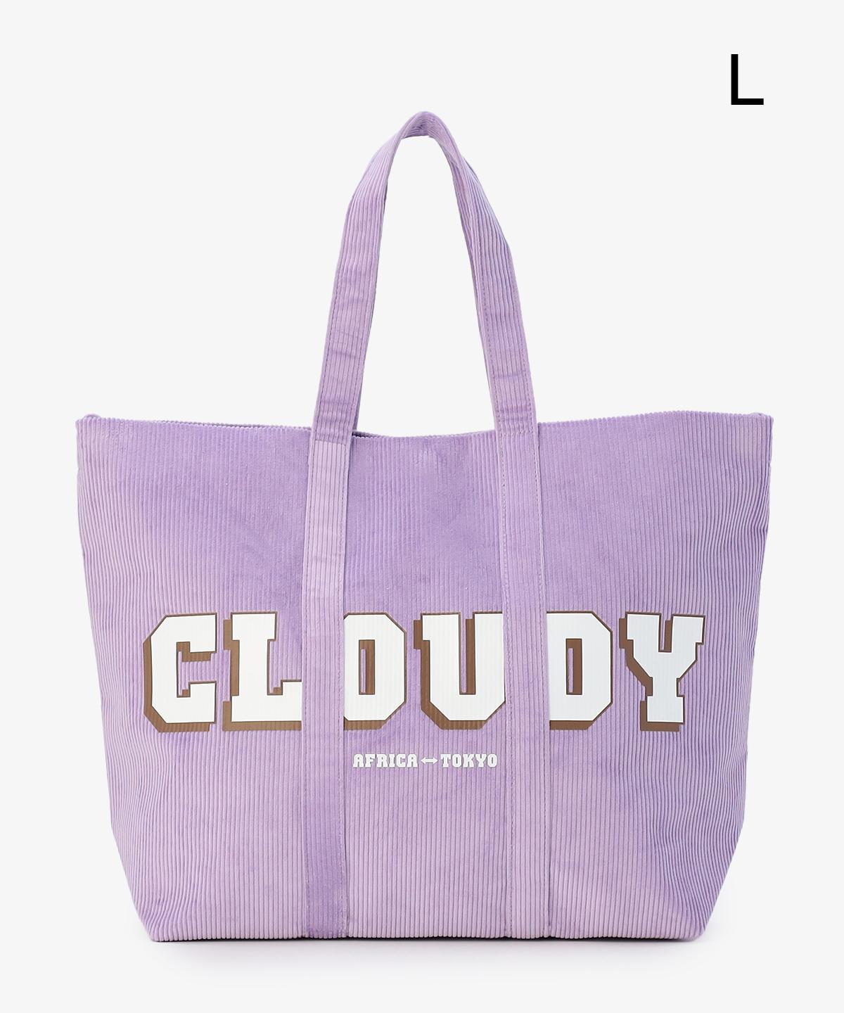 コーデュロイトートバッグ PURPLE(S / M / Lサイズ)