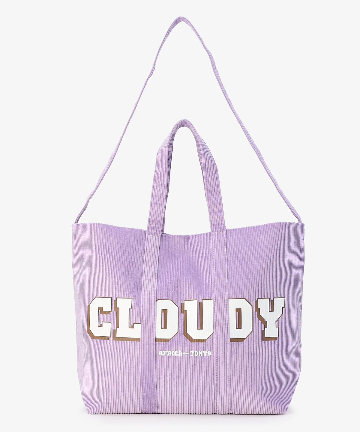 コーデュロイトートバッグ PURPLE(S / M / Lサイズ)