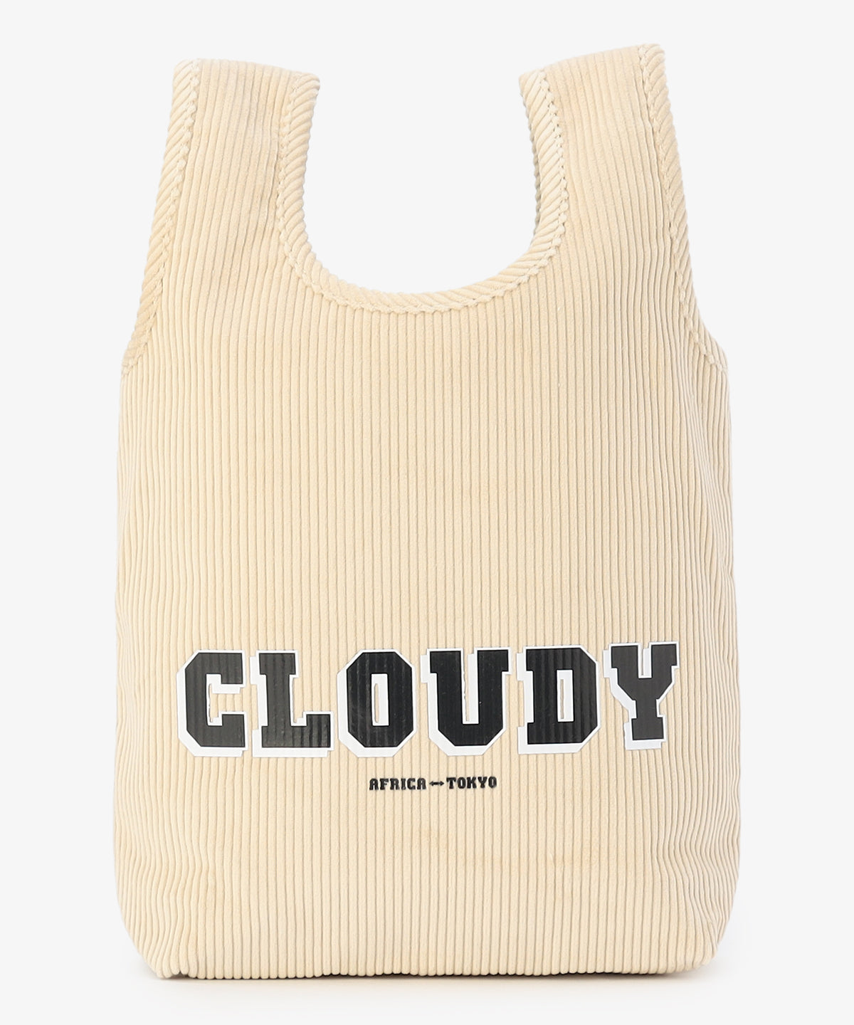 コーデュロイコンビニバッグ IVORY