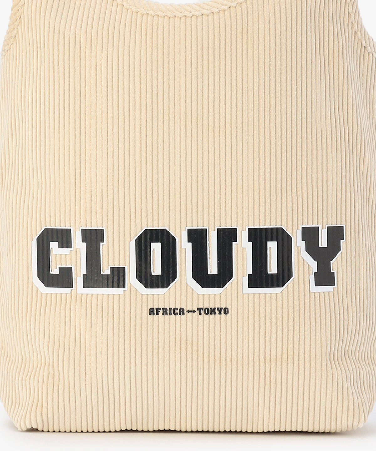 コーデュロイコンビニバッグ IVORY