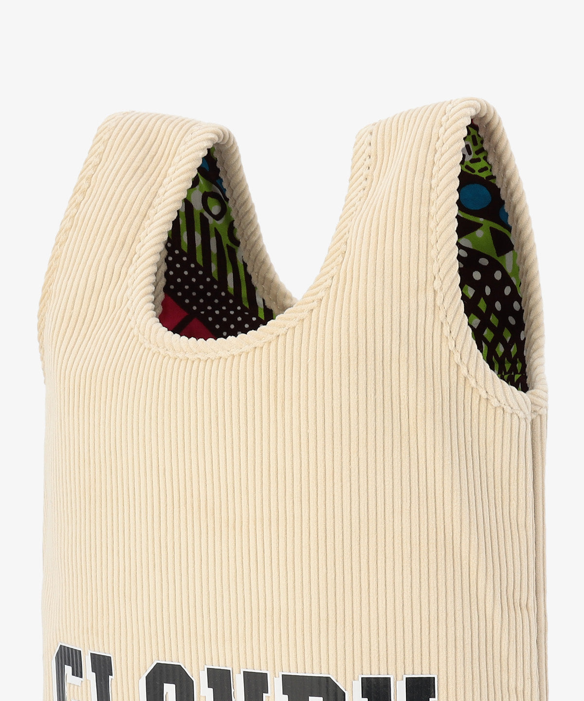 コーデュロイコンビニバッグ IVORY