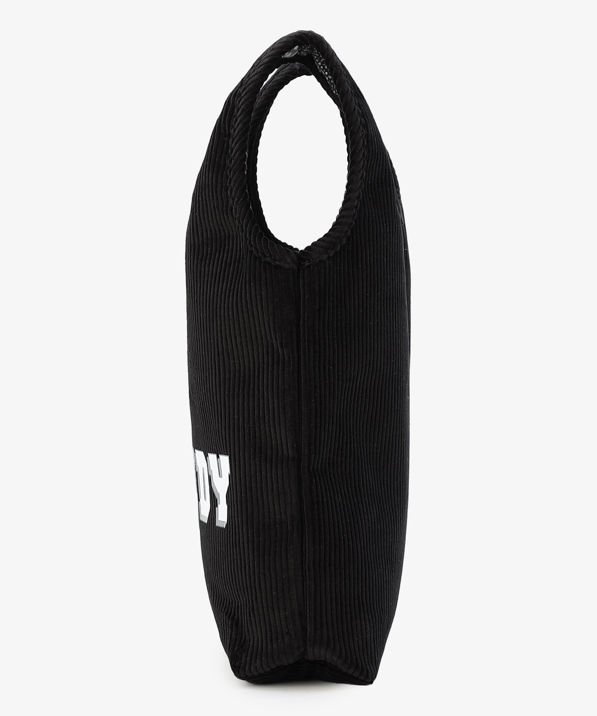 コーデュロイコンビニバッグ BLACK