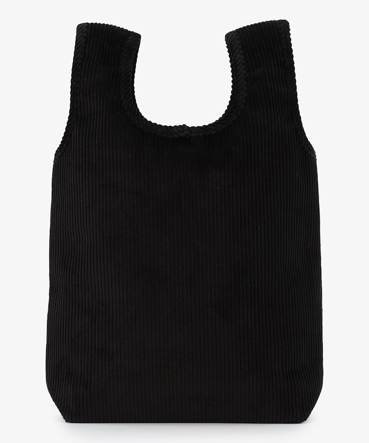 コーデュロイコンビニバッグ BLACK