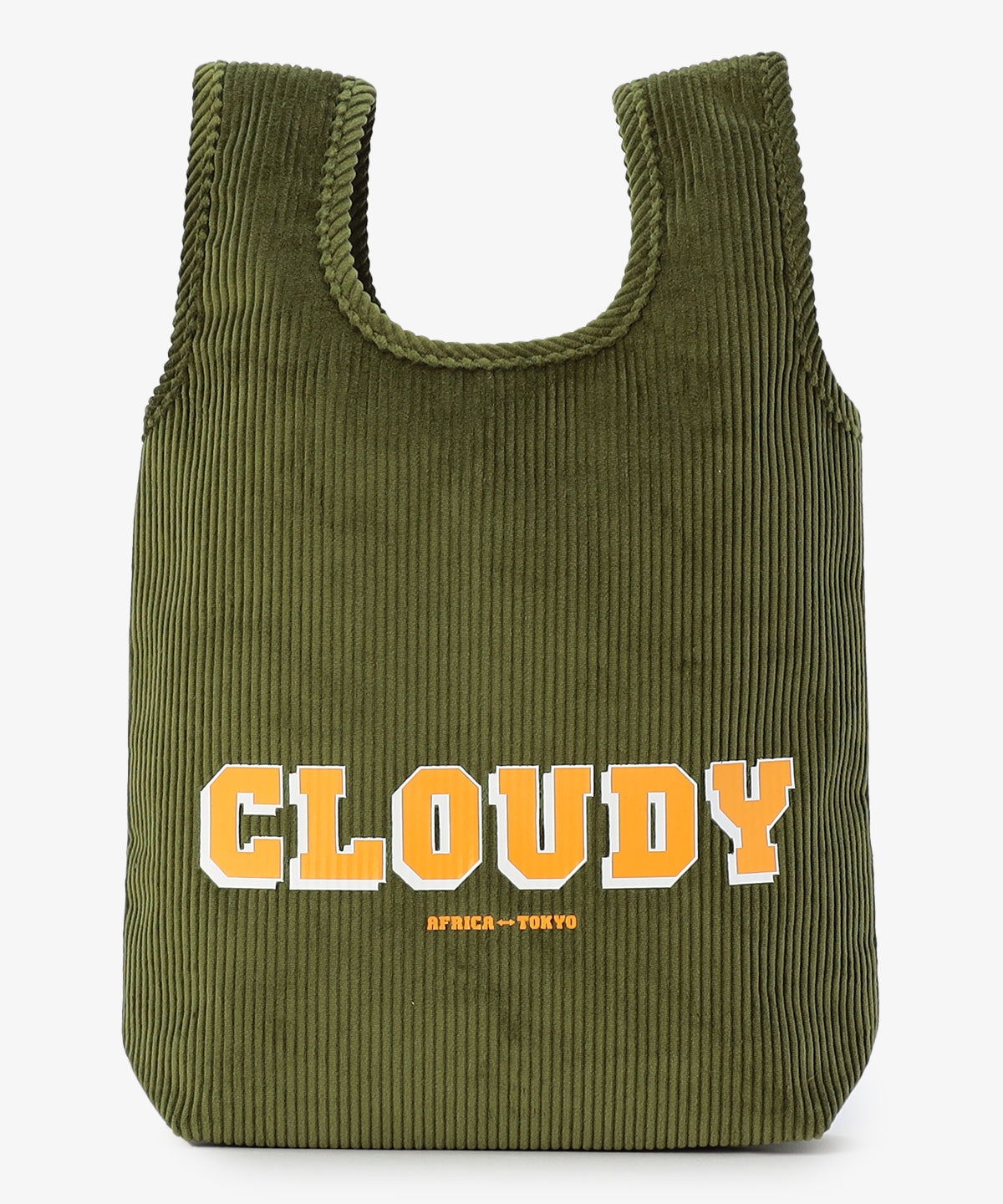 コーデュロイコンビニバッグ KHAKI