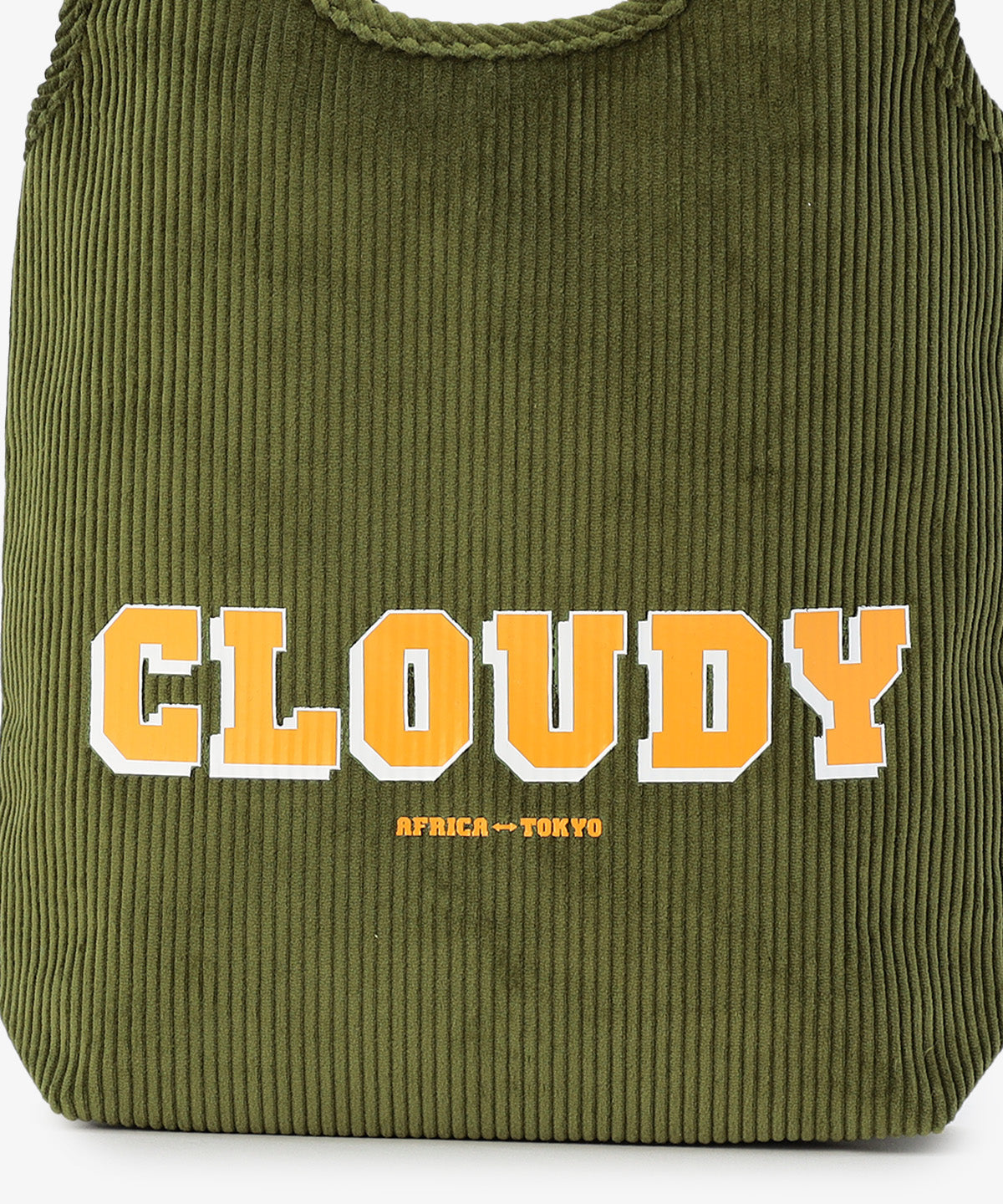 コーデュロイコンビニバッグ KHAKI