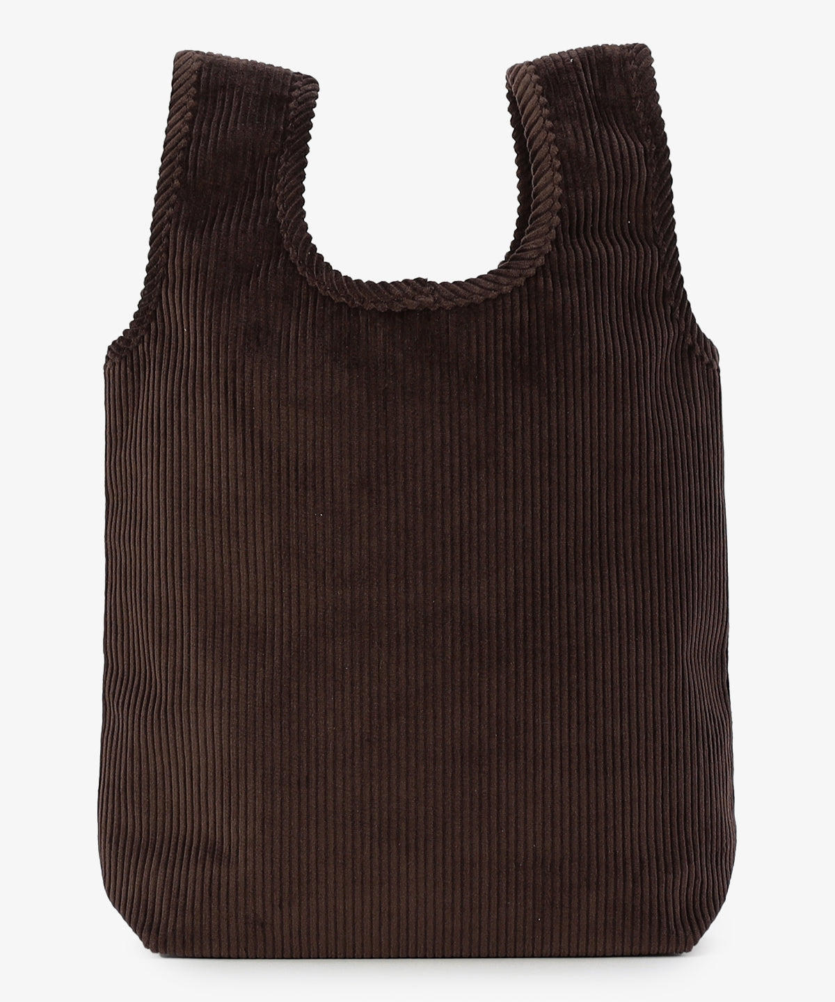 コーデュロイコンビニバッグ BROWN