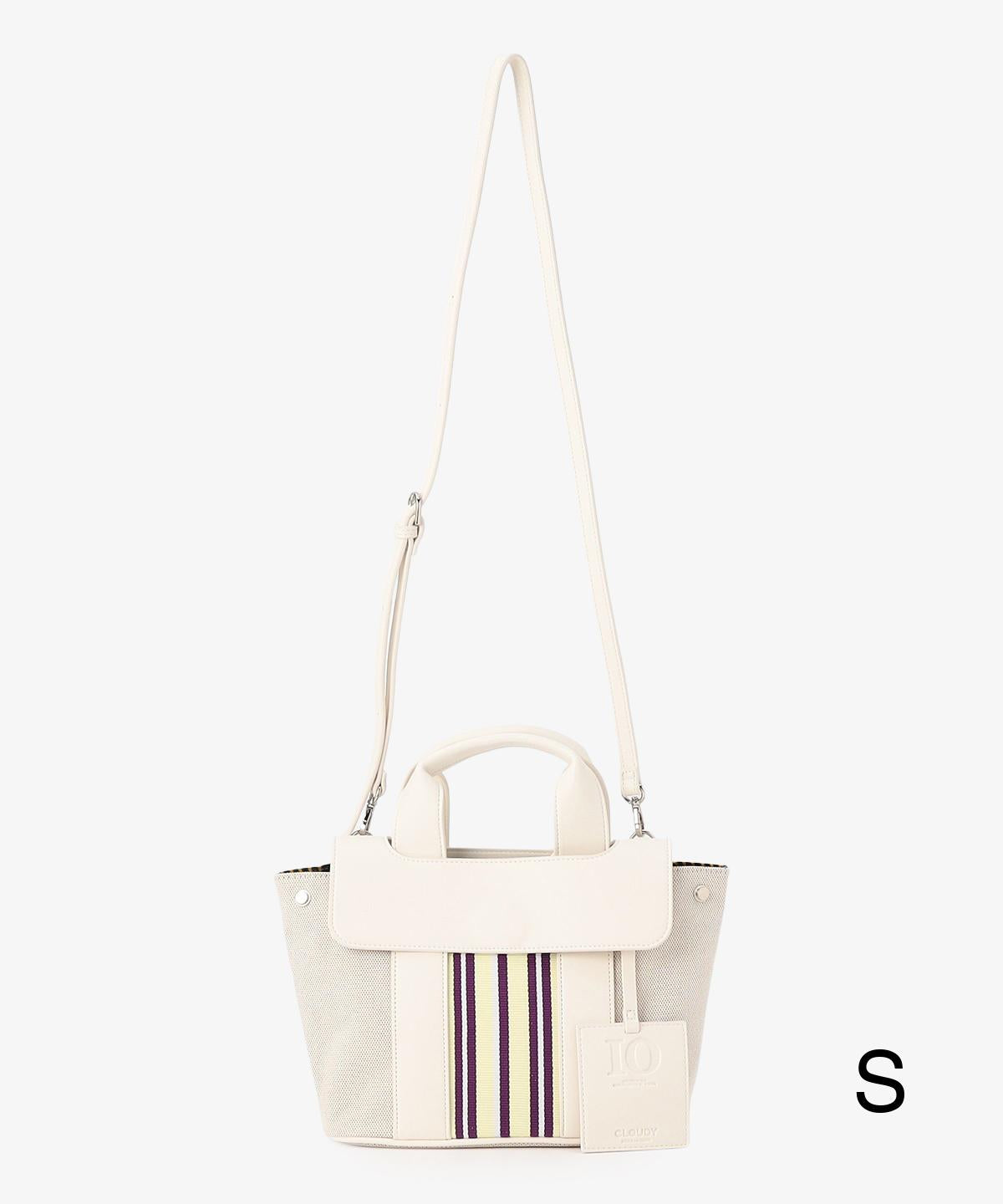 ツートンケンテバッグ WHITE×PURPLE(S / M / Lサイズ)