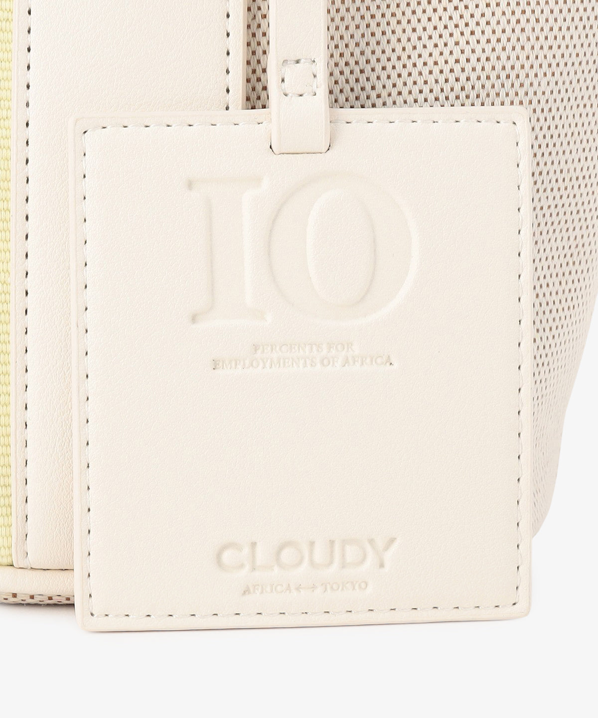 ツートンケンテバッグ WHITE×PURPLE(S / M / Lサイズ)