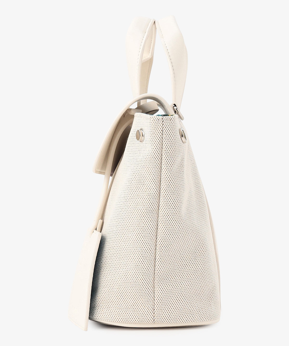 ツートンケンテバッグ WHITE×PURPLE(S / M / Lサイズ)