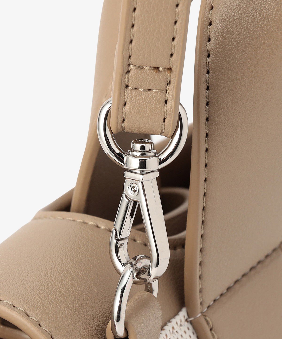 ツートンケンテバッグ BEIGE×PINK(S / M / Lサイズ)