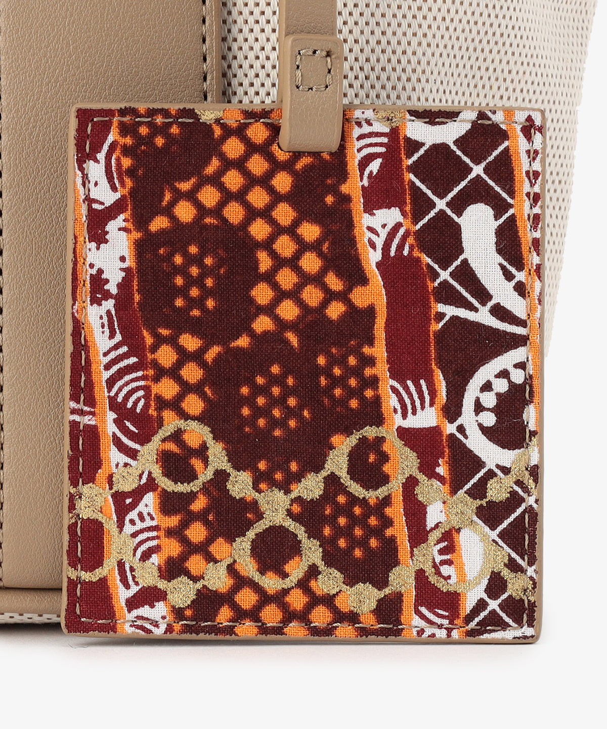 ツートンケンテバッグ BEIGE×PINK(S / M / Lサイズ)