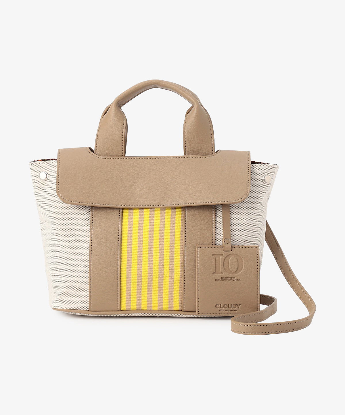 ツートンケンテバッグ BEIGE×YELLOW(S / M / Lサイズ)