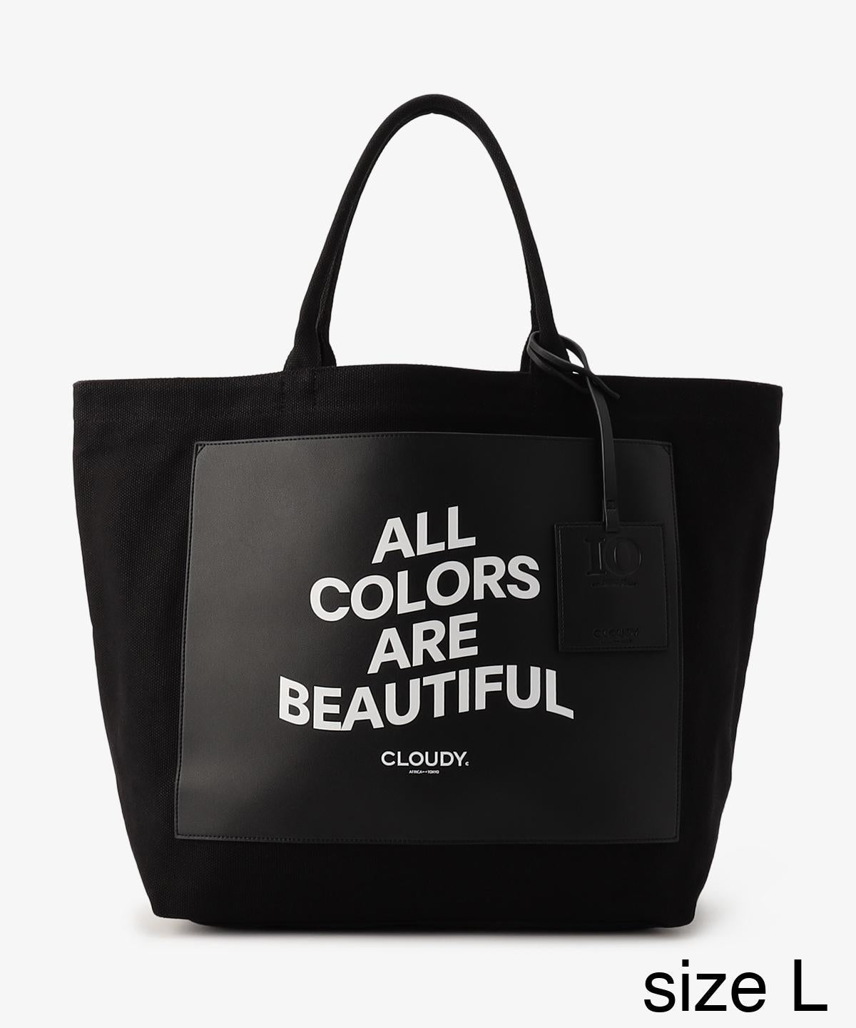 キャンバストートバッグ BLACK×BLACK(S / M / Lサイズ)