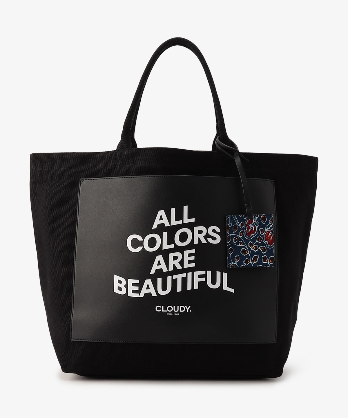 キャンバストートバッグ BLACK×BLACK(S / M / Lサイズ)