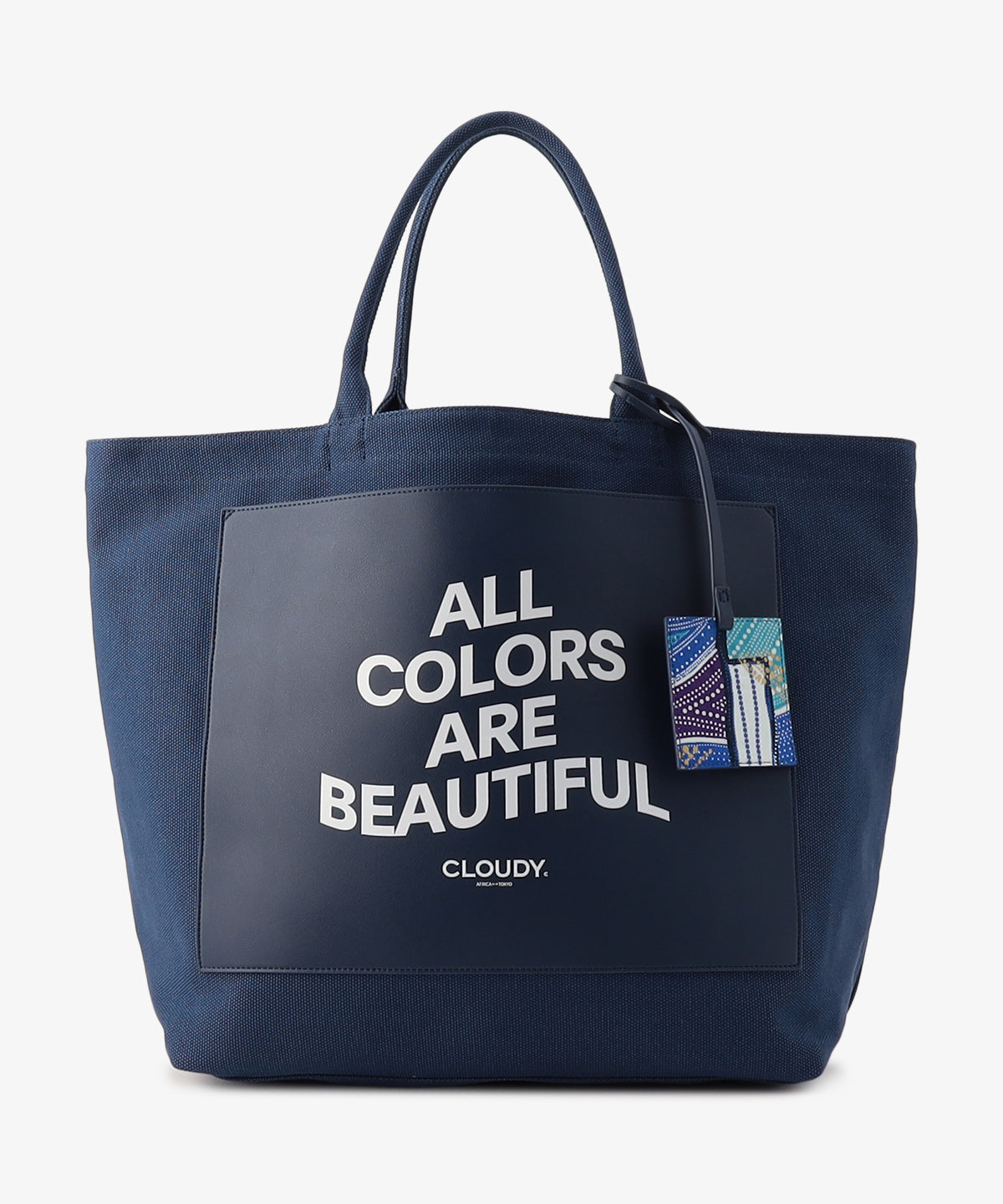 キャンバストートバッグ NAVY×NAVY(S / M / Lサイズ)