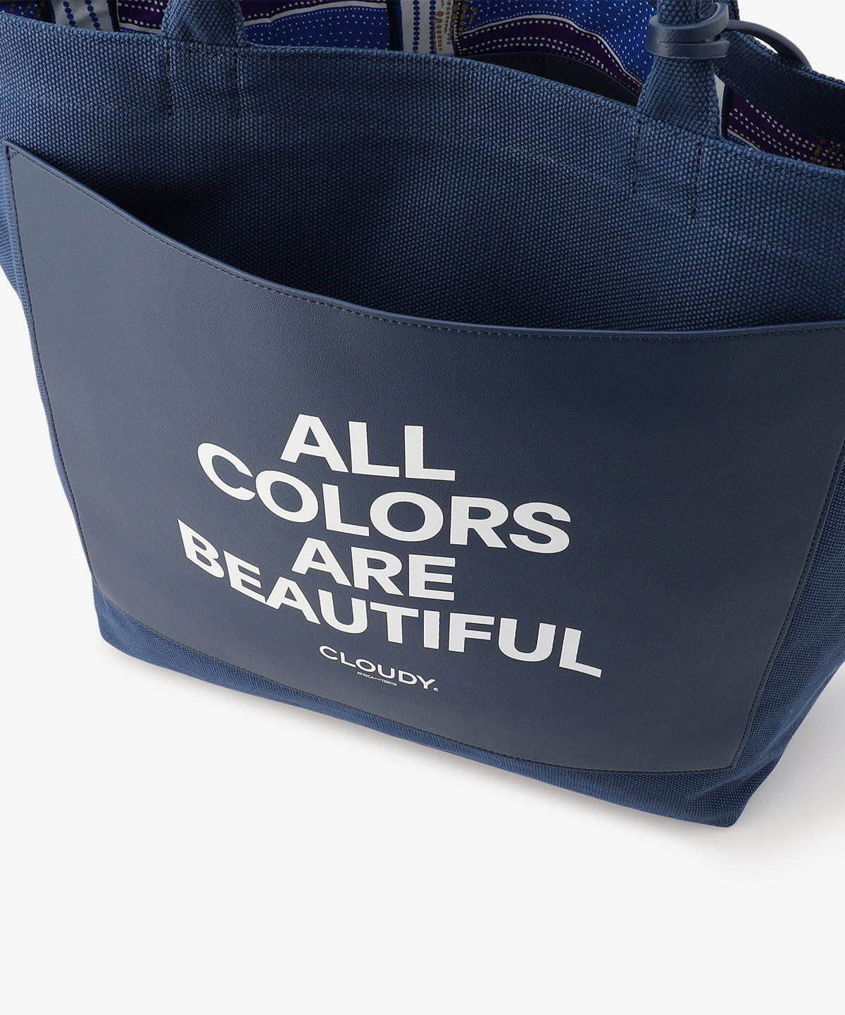 キャンバストートバッグ NAVY×NAVY(S / M / Lサイズ)