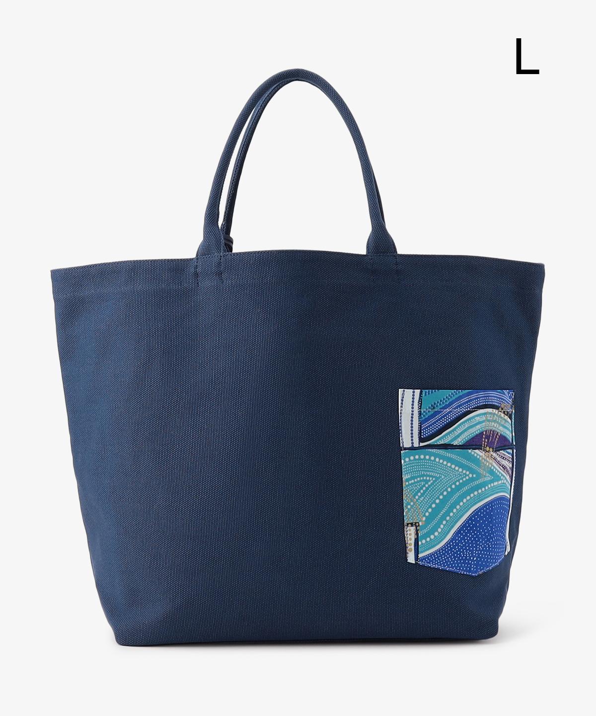 キャンバストートバッグ NAVY×NAVY(S / M / Lサイズ)