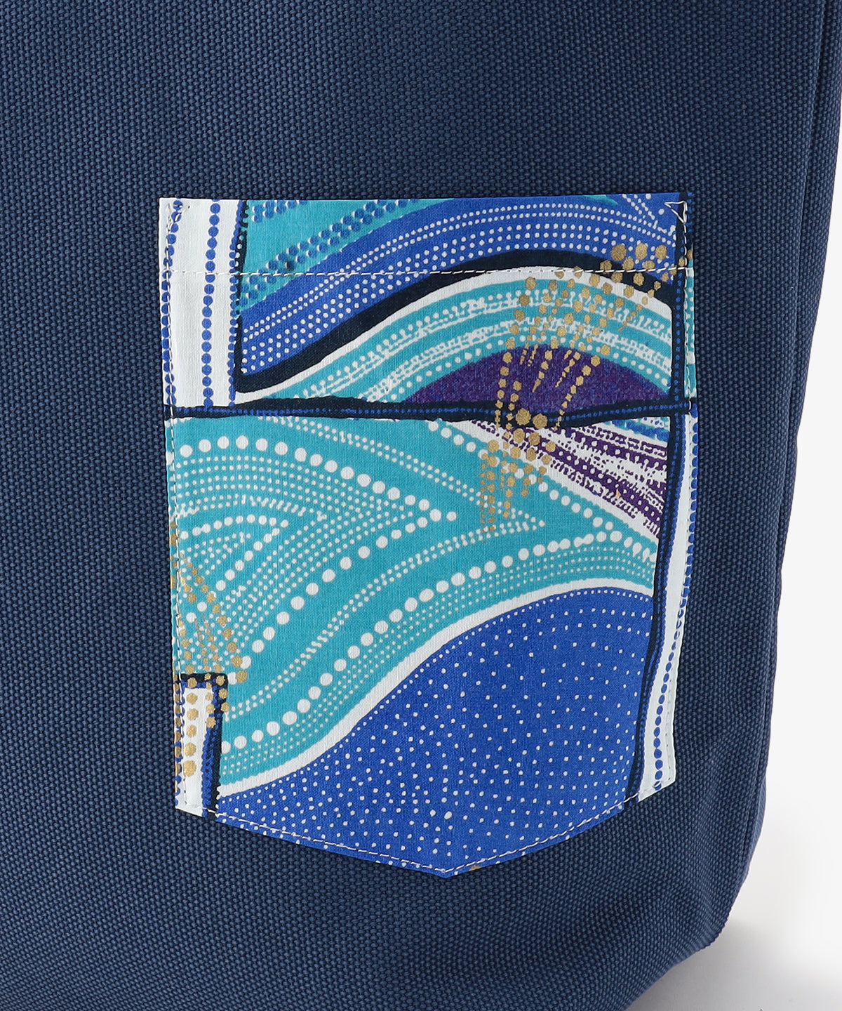 キャンバストートバッグ NAVY×NAVY(S / M / Lサイズ)