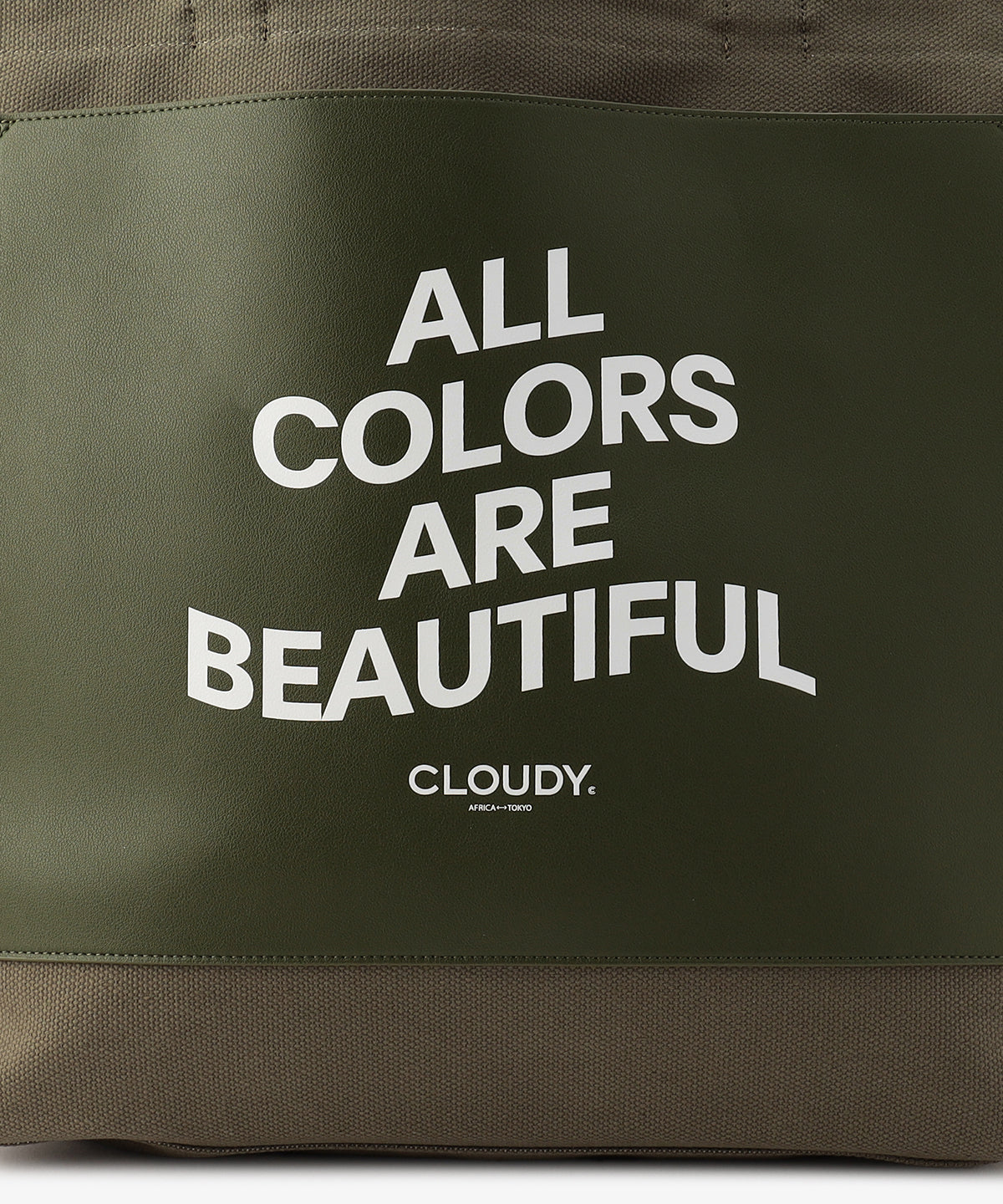 キャンバストートバッグ KHAKI×KHAKI(S / M / Lサイズ)