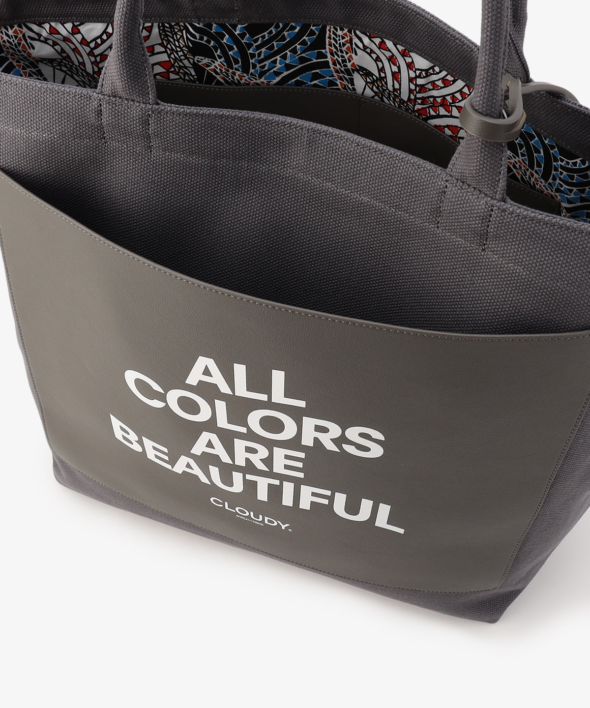 キャンバストートバッグ GRAY×GRAY(S / M / Lサイズ)