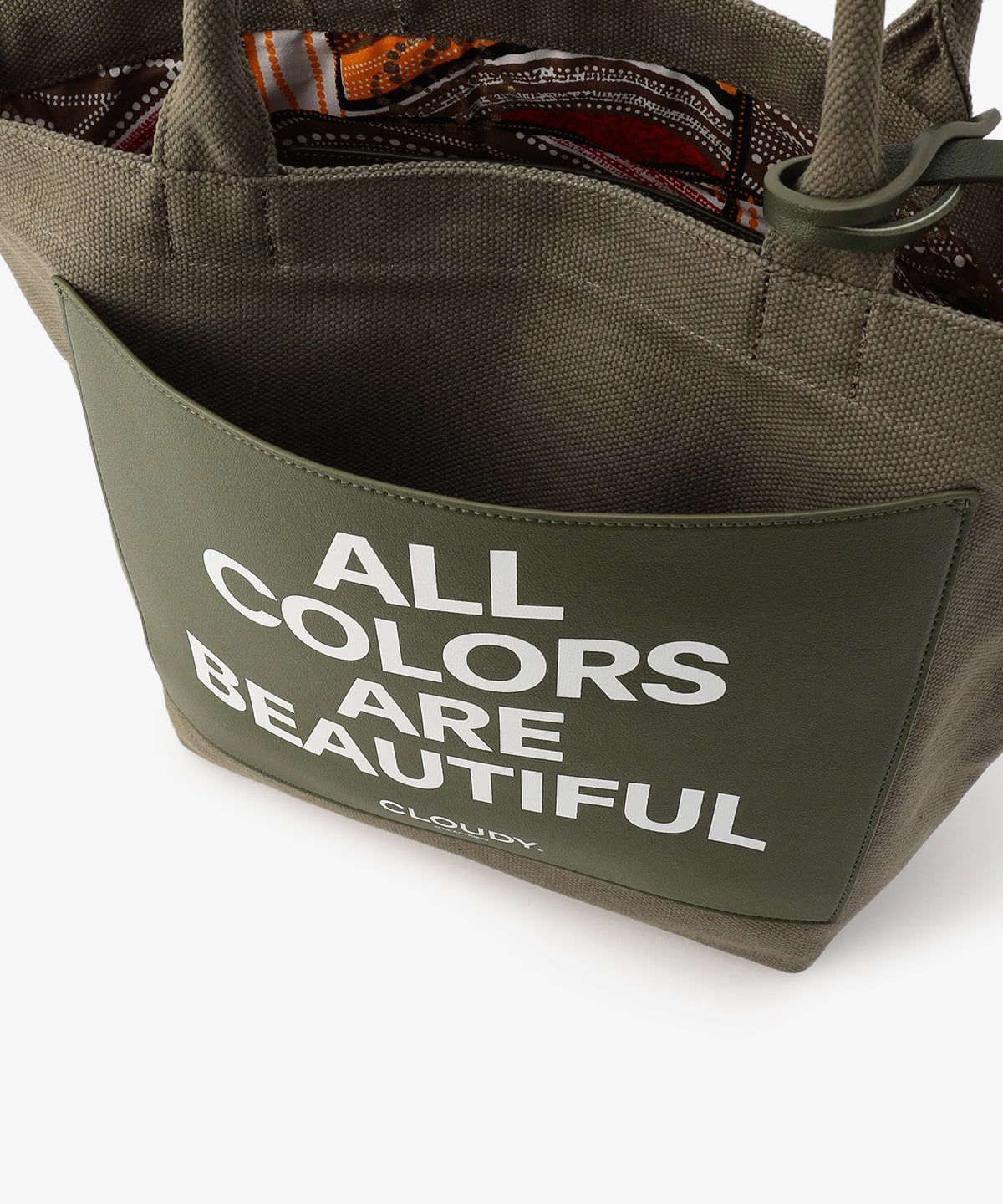 キャンバストートバッグ KHAKI×KHAKI(S / M / Lサイズ)