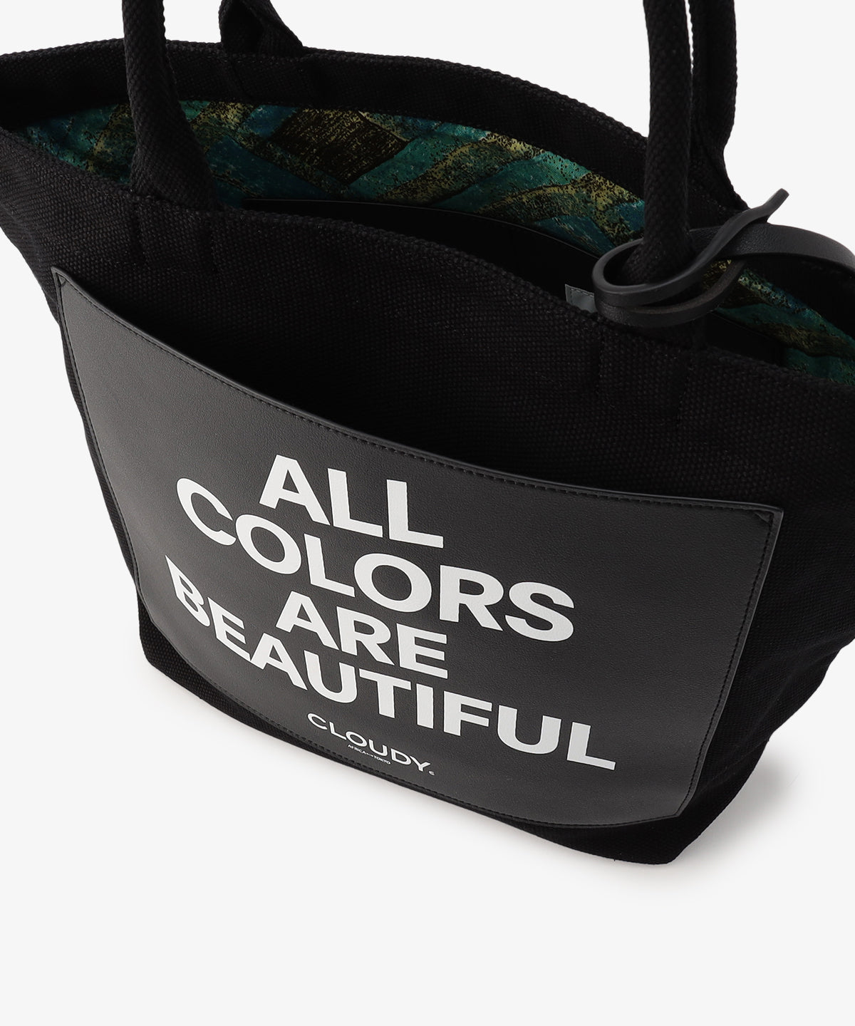 キャンバストートバッグ BLACK×BLACK(S / M / Lサイズ)