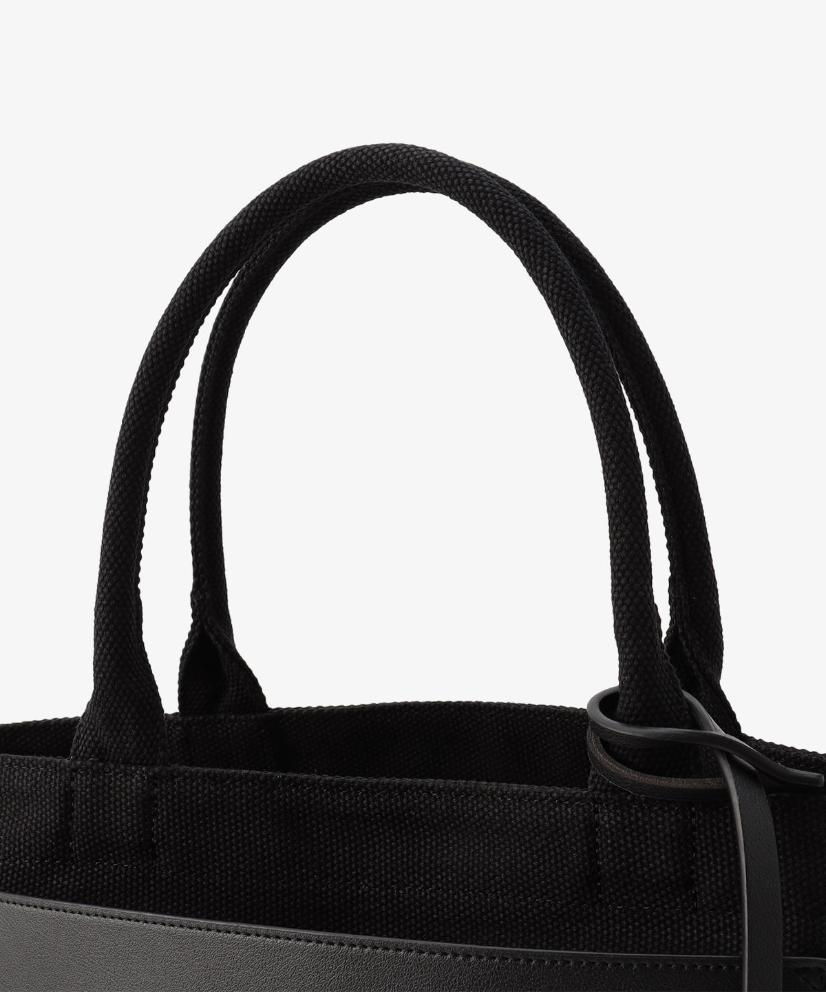 キャンバストートバッグ BLACK×BLACK(S / M / Lサイズ)