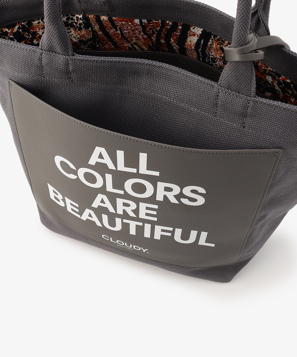 キャンバストートバッグ GRAY×GRAY(S / M / Lサイズ)