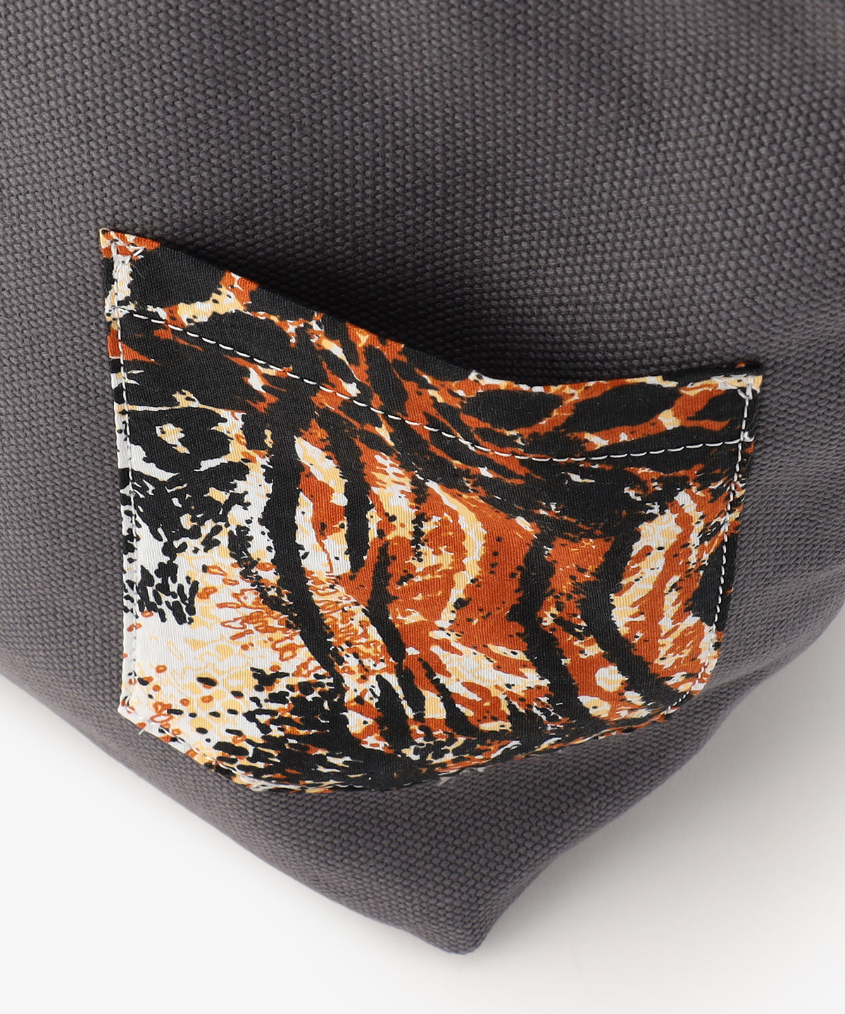 キャンバストートバッグ GRAY×GRAY(S / M / Lサイズ)