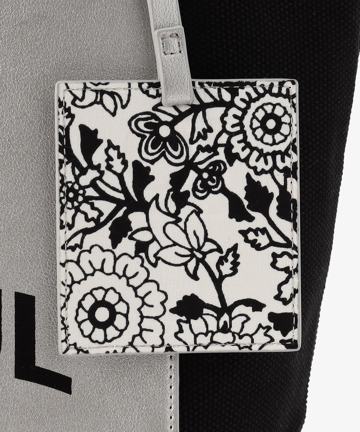 キャンバストートバッグ BLACK×SILVER(S / M / Lサイズ)