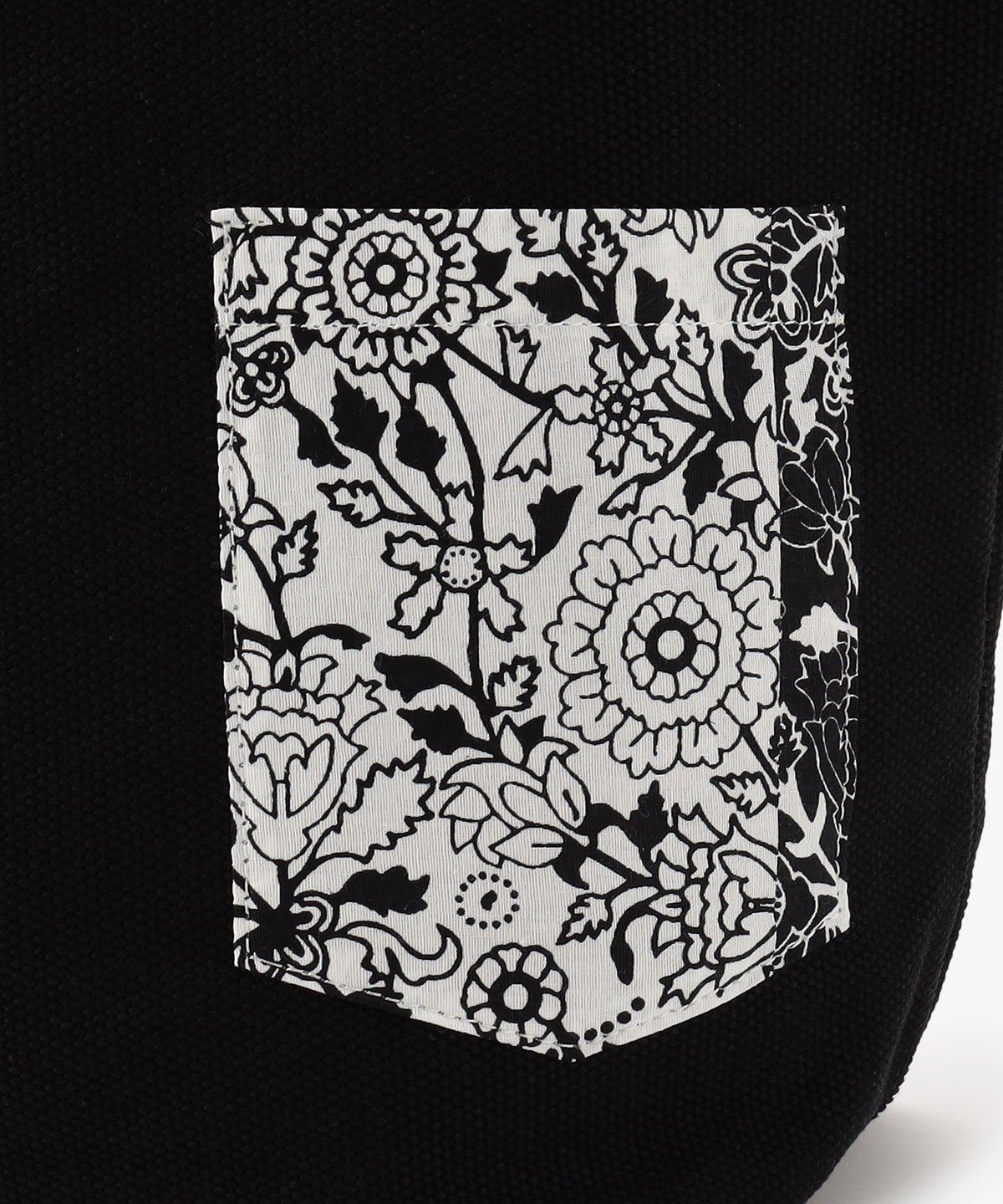 キャンバストートバッグ BLACK×SILVER(S / M / Lサイズ)