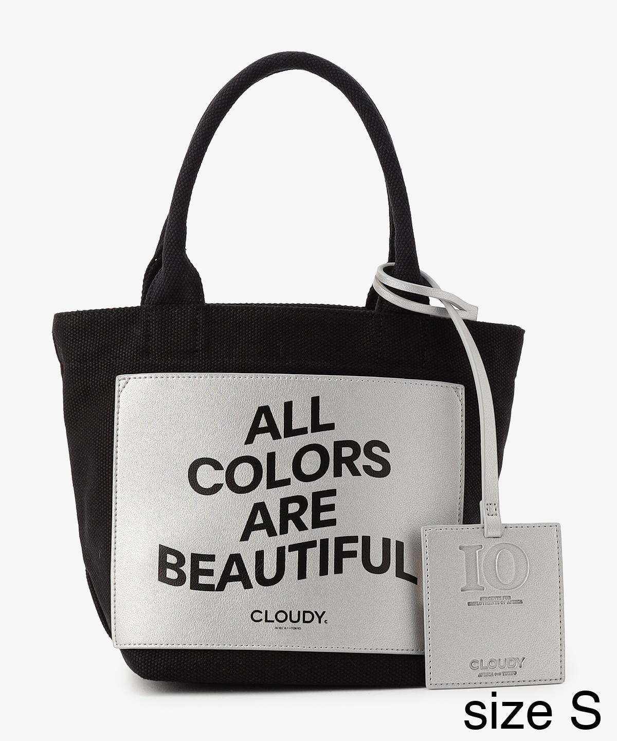 キャンバストートバッグ BLACK×SILVER(S / M / Lサイズ)