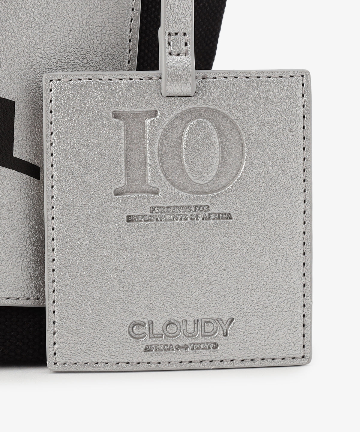 キャンバストートバッグ BLACK×SILVER(S / M / Lサイズ)