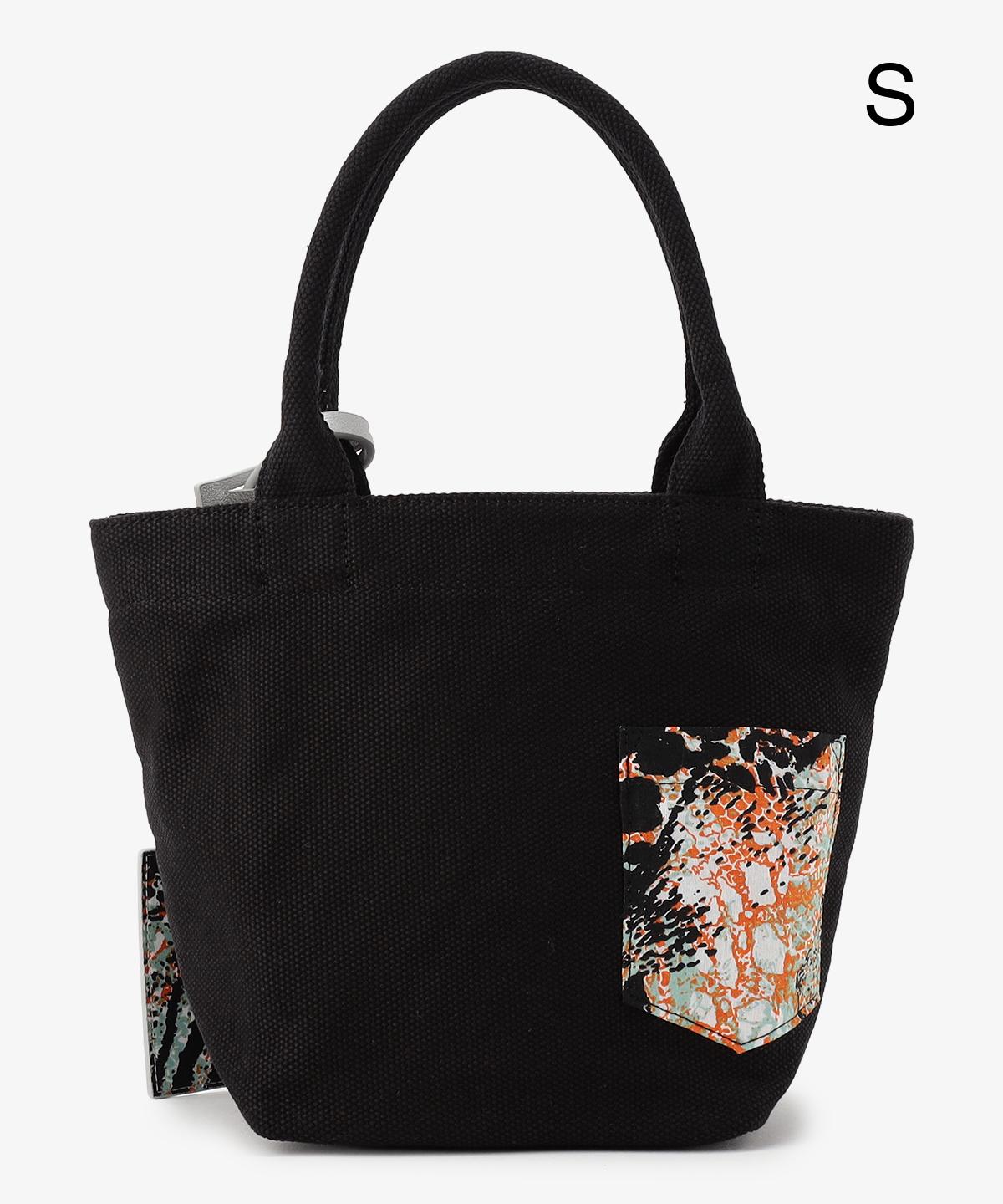 キャンバストートバッグ BLACK×SILVER(S / M / Lサイズ)