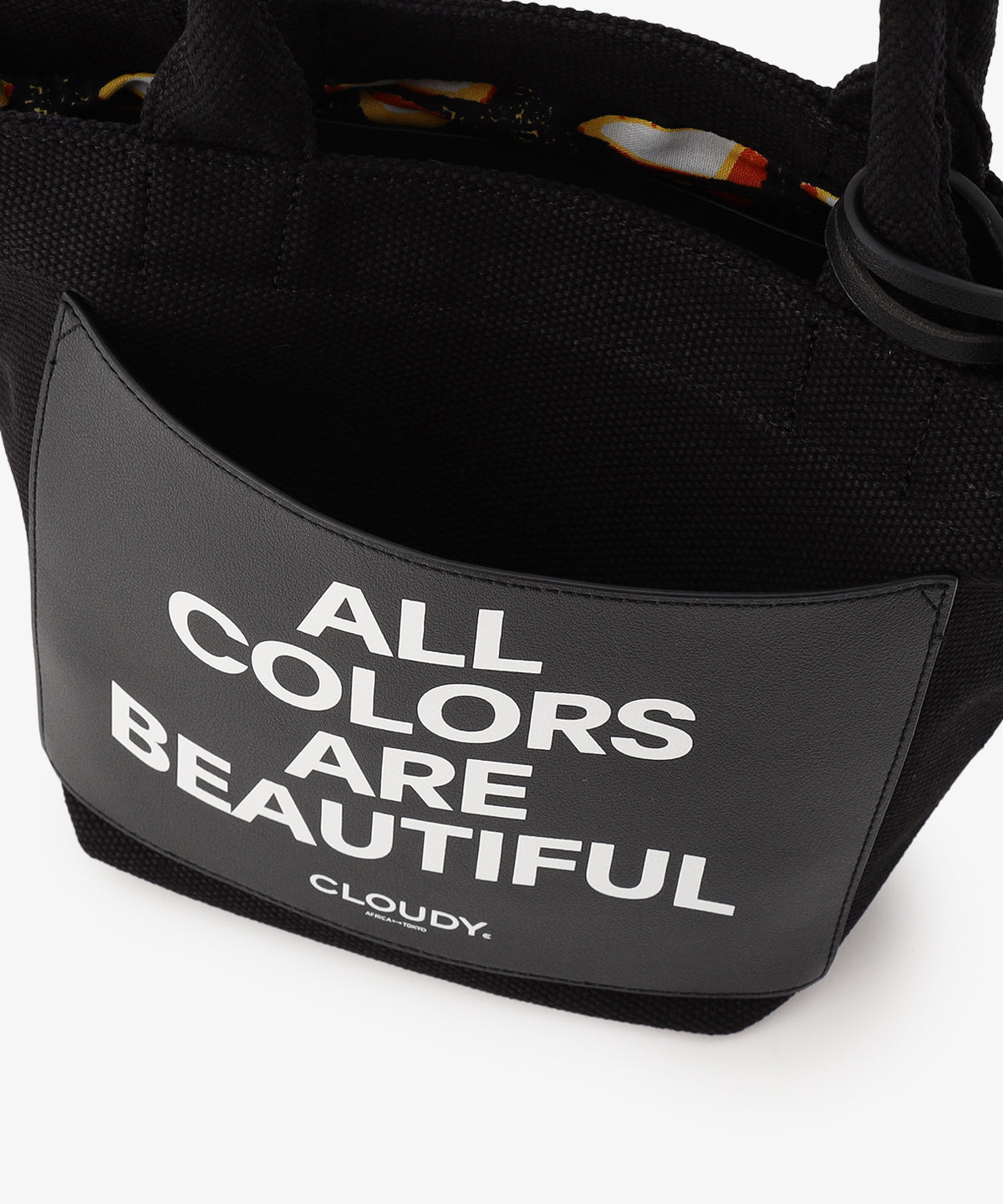 キャンバストートバッグ BLACK×BLACK(S / M / Lサイズ)