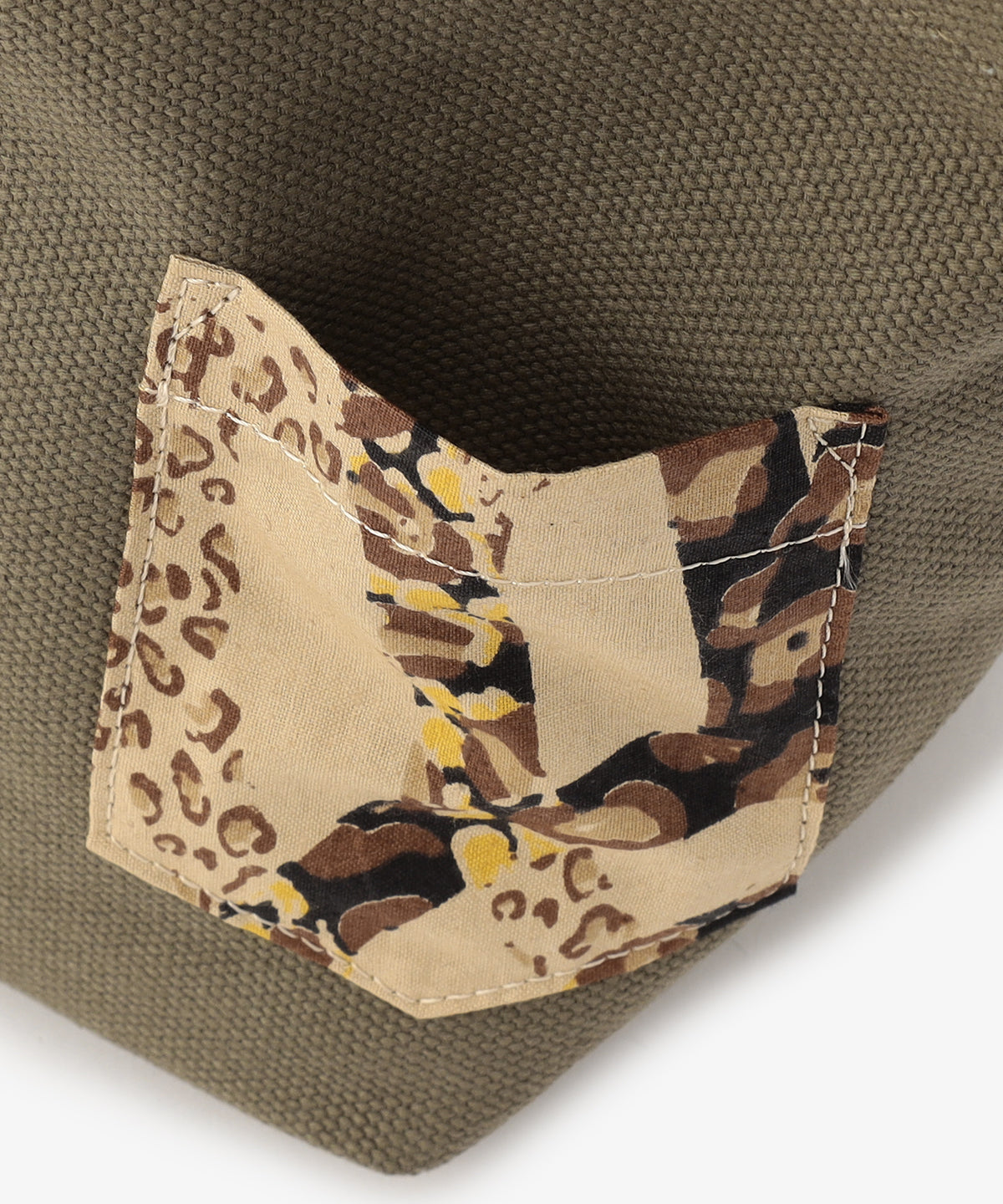 キャンバストートバッグ KHAKI×KHAKI(S / M / Lサイズ)