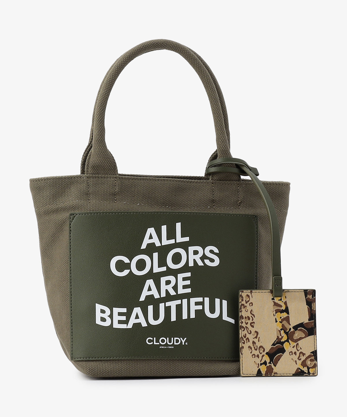 キャンバストートバッグ KHAKI×KHAKI(S / M / Lサイズ)