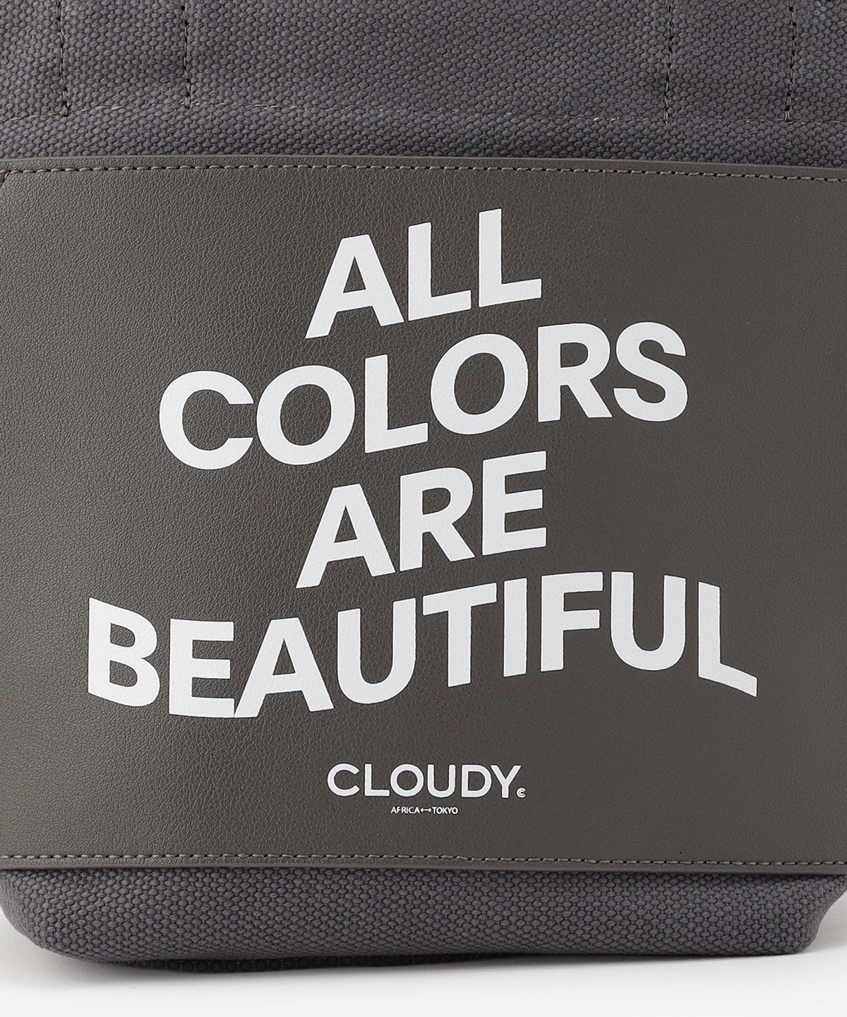 キャンバストートバッグ GRAY×GRAY(S / M / Lサイズ)