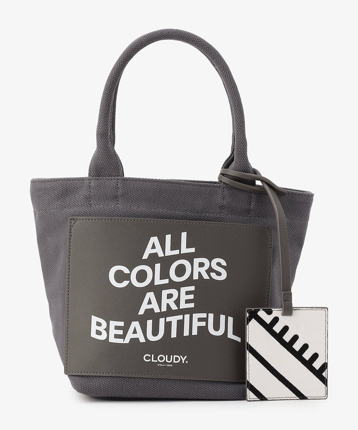 キャンバストートバッグ GRAY×GRAY(S / M / Lサイズ)