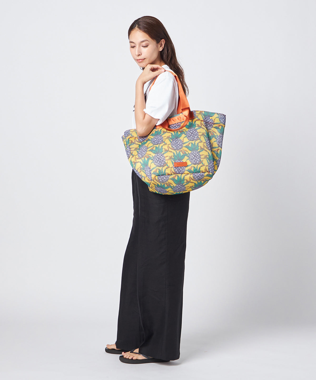 Mesh Tote Bag「実りと時間」 GREEN